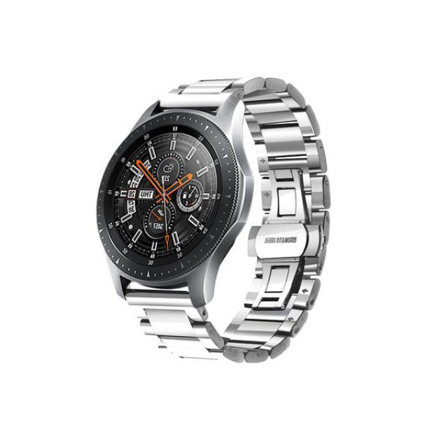 디씨네트워크 갤럭시워치 기어스포츠 액티브2 스트랩밴드 무광메탈 42mm 호환 20mm 실버 1개