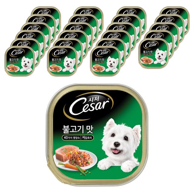 시저 반려견 주식캔 불고기 24개입