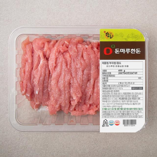 돈마루 한돈 등심 잡채용 (냉장), 600g, 1개