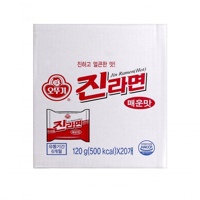 오뚜기 진라면 매운맛 120g 20개
