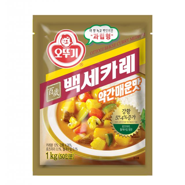 오뚜기 백세 카레 약간매운맛 1kg 1개