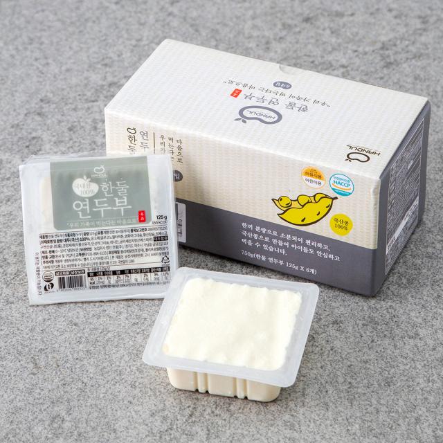 한둘 연두부, 125g, 6개