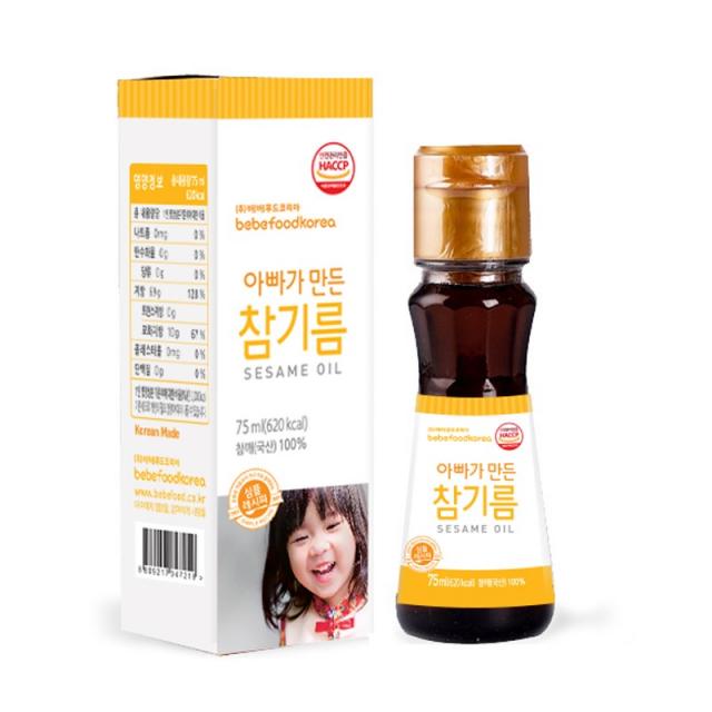 베베푸드 아빠가 만든 참기름 75ml, 1개