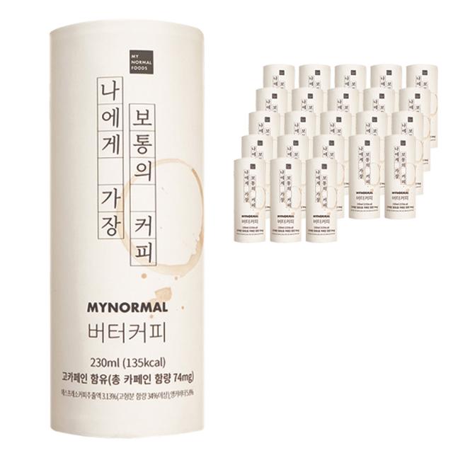 마이노멀푸드 마이노멀 버터커피, 230ml, 24개