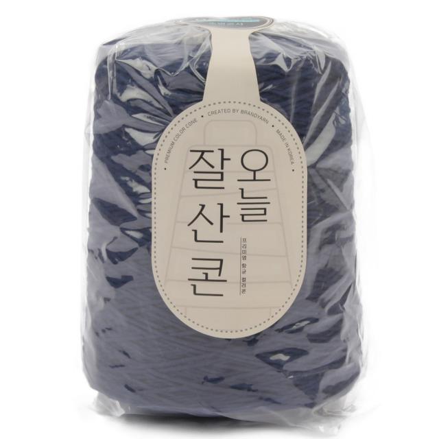 브랜드얀 프리미엄 오늘 잘 산 콘 순면콘사 6합, 6596번 네이비