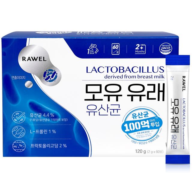 로엘 프롤린 모유유래 유산균, 2g, 60개