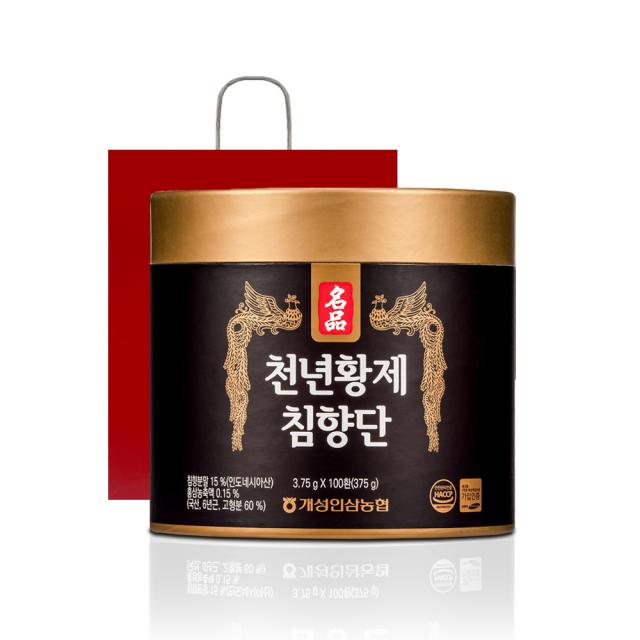 개성인삼농협 천년황제 침향단 100p + 쇼핑백, 375g, 1개