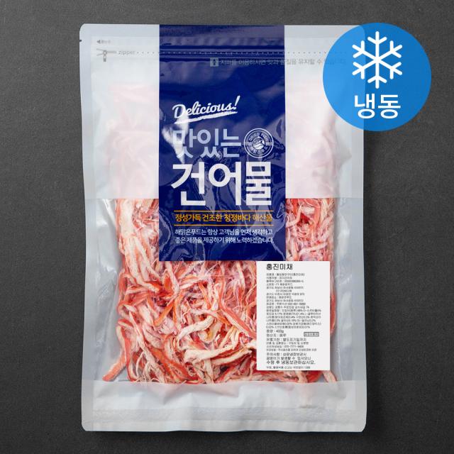 해맑은푸드 홍진미채 냉동 400g 1개