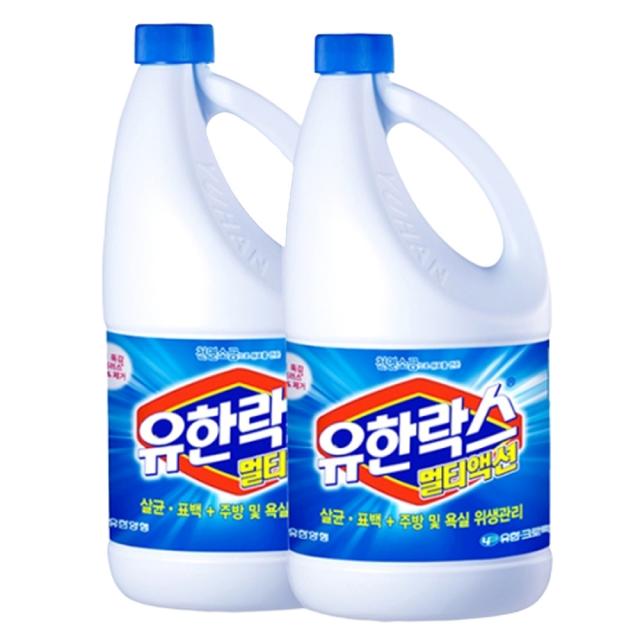 유한락스 멀티액션 레귤러, 2개, 1.8L
