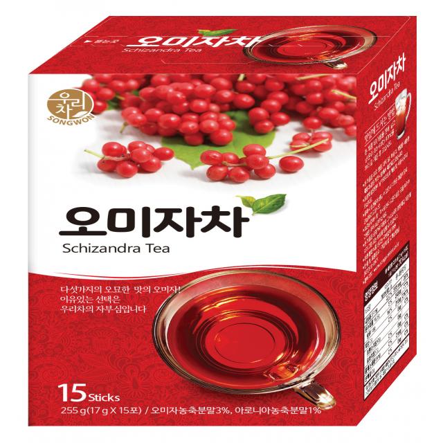 우리차 오미자차, 17g, 15개