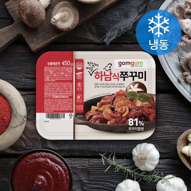 곰곰 하남식쭈꾸미 보통매운맛 냉동 450g 1개