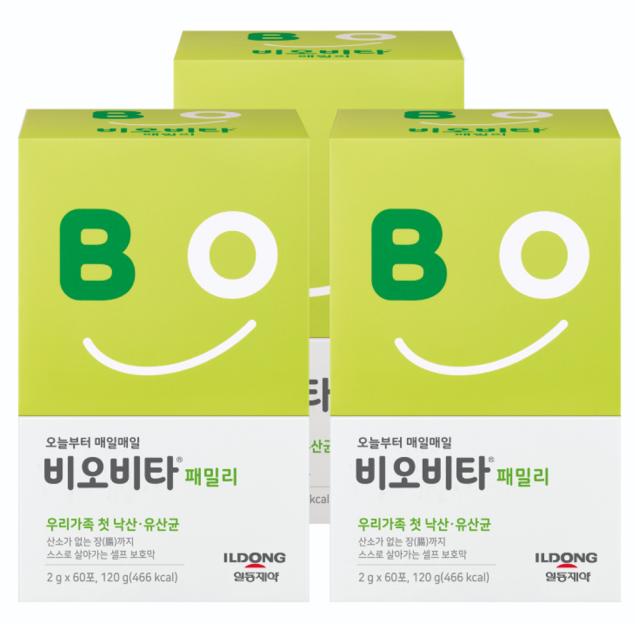 일동제약 비오비타 패밀리 낙산균 유산균 분말 스틱, 120g, 3개