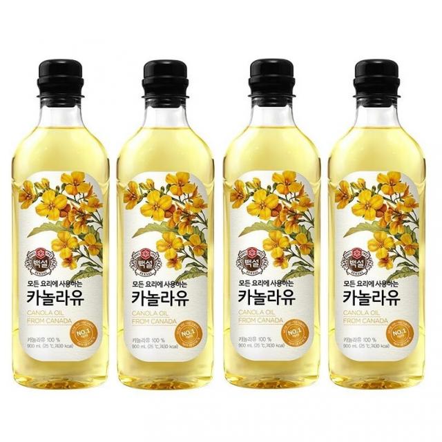 백설 카놀라유 900ml 4개입