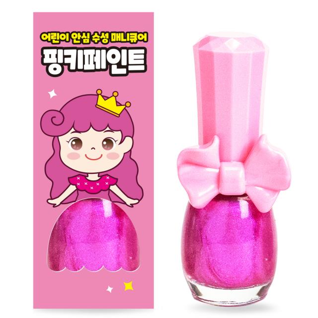 핑크공주 핑키페인트 유아매니큐어 어린이메니큐어, 1개, 샤이니핑크
