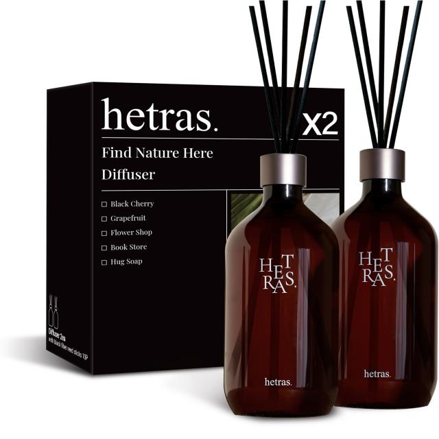 헤트라스 프리미엄 대용량 디퓨저 500ml 2개 선물세트 플라워샵향