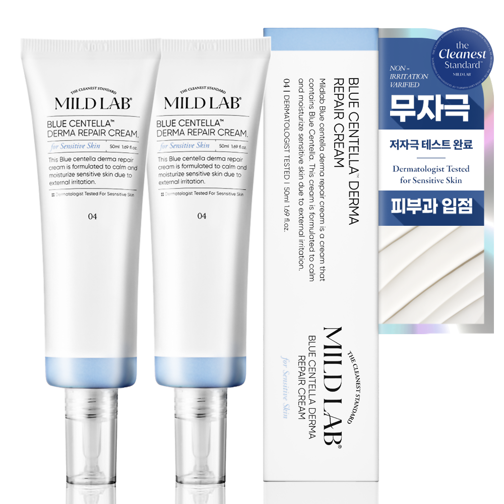 마일드랩 블루센텔라 더마 리페어 크림, 50ml, 2개