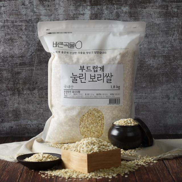 두보식품 바른곡물 부드럽게 눌린 보리쌀, 1.8kg, 1개