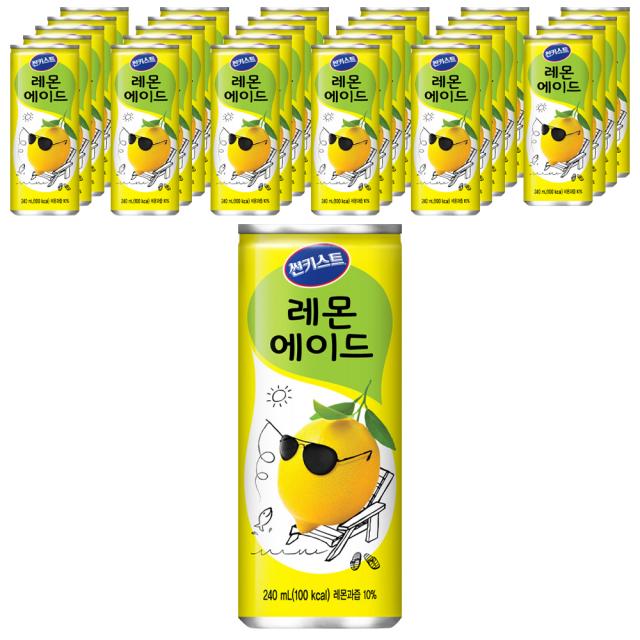 해태음료 썬키스트 레몬에이드, 30개, 240ml