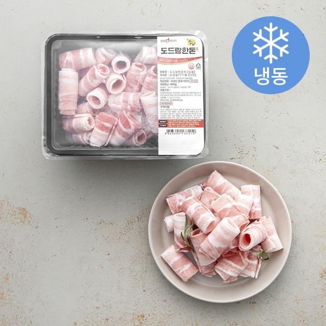 도드람한돈 삼겹살 구이용 대패 냉동 600g 1개