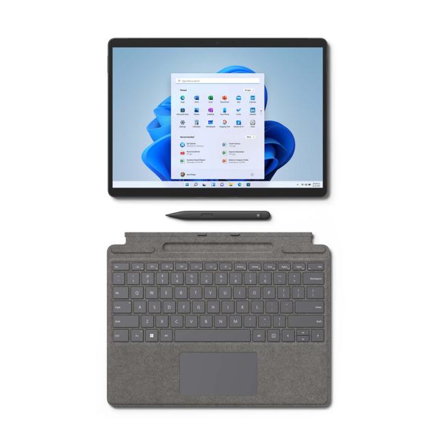 마이크로소프트 2022 Surface Pro8 13 + 플래티넘 타입커버 + 슬림펜 2, 블랙, 코어i5, 256GB, 16GB, WIN11 Home, 8PT-00030