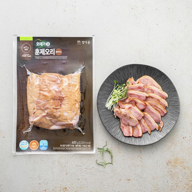 정다운 오메가3 훈제오리 600g 1개