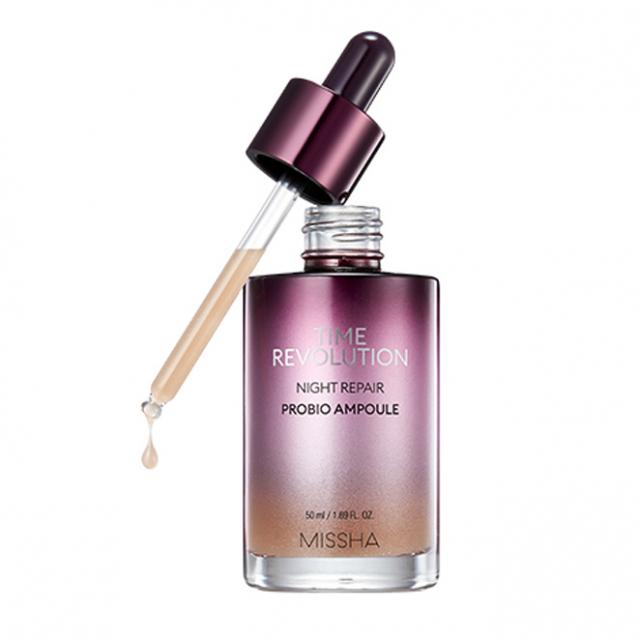미샤 타임레볼루션 나이트 리페어 프로바이오 보랏빛 앰플, 50ml, 1개
