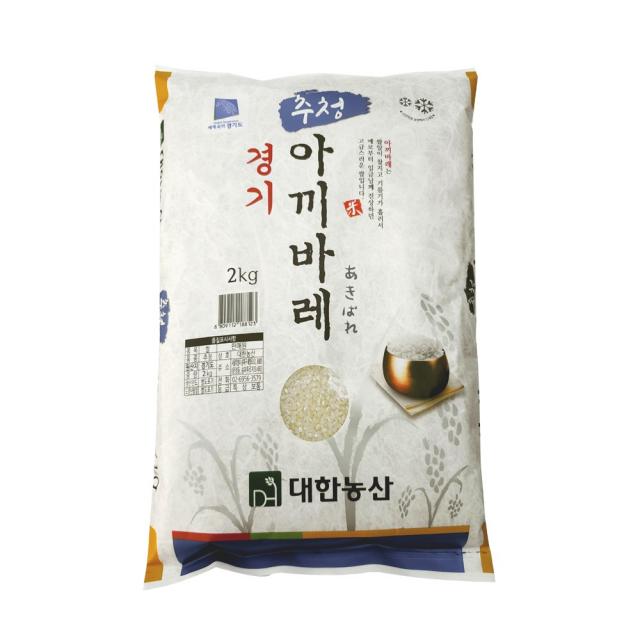 대한농산 2021 햅쌀 경기 추청 아끼바레 백미, 2kg(상등급), 1개