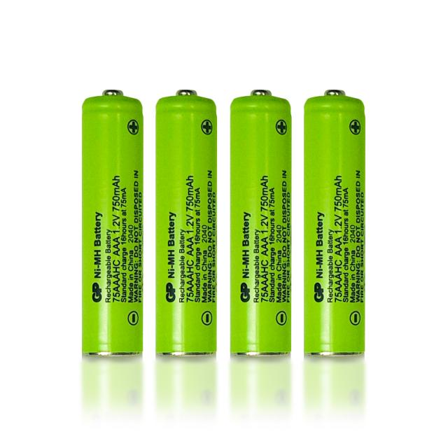 모토로라 무선 전화기 배터리 750mAh 2p x 2세트, GP75AAAHCR