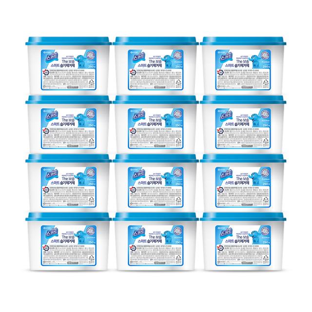 스카트 THE보송 오래쓰는 스마트 습기제거제, 300g, 12개