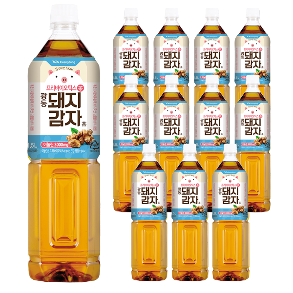 광동제약 돼지감자차, 1.5L, 12개