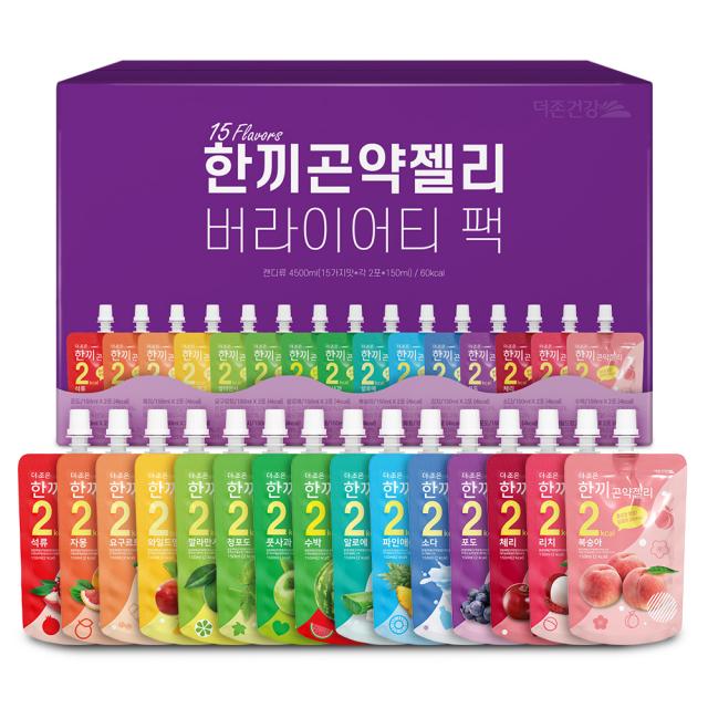 더존건강 한끼 곤약젤리 버라이어티 팩 150ml x 15종 x 2p 세트, 1세트