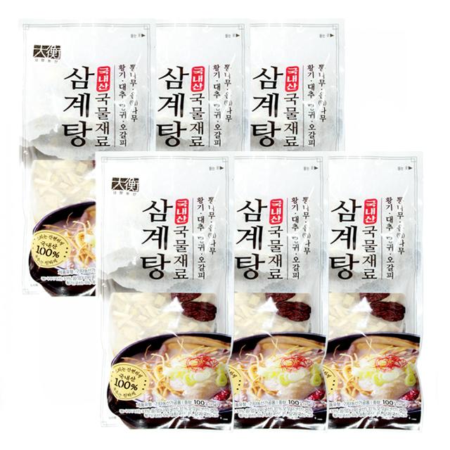 삼계탕 백숙재료 100g 6개