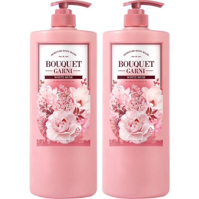 부케가르니 모이스처 바디워시 화이트머스크 1500ml 2개