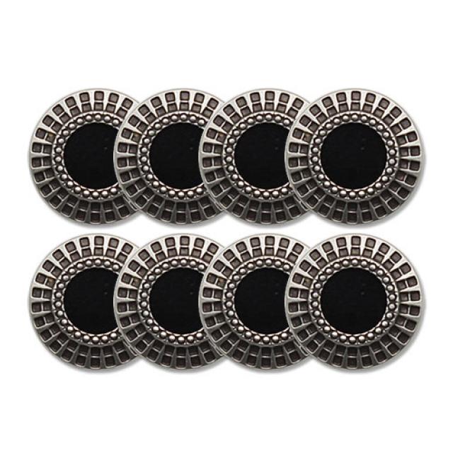 코트 가디건 단추 알프랑 11mm, 훅은니 BK, 8개