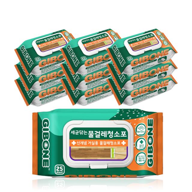 기본에 물걸레 청소포 표준형 캡형 25p 10개