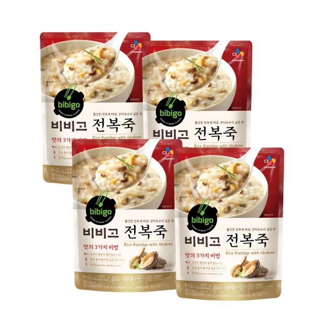 비비고 전복죽, 420g, 4개