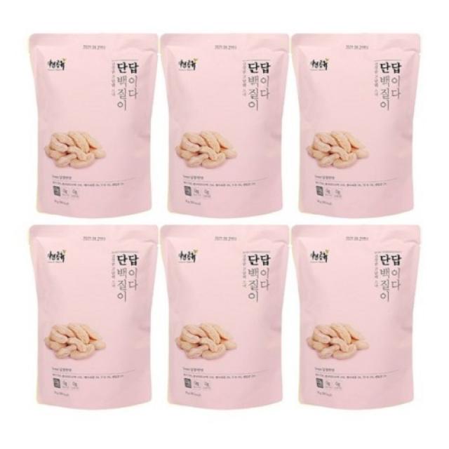 자연공유 단백질이 답이다 과자 스위트 50g 6개