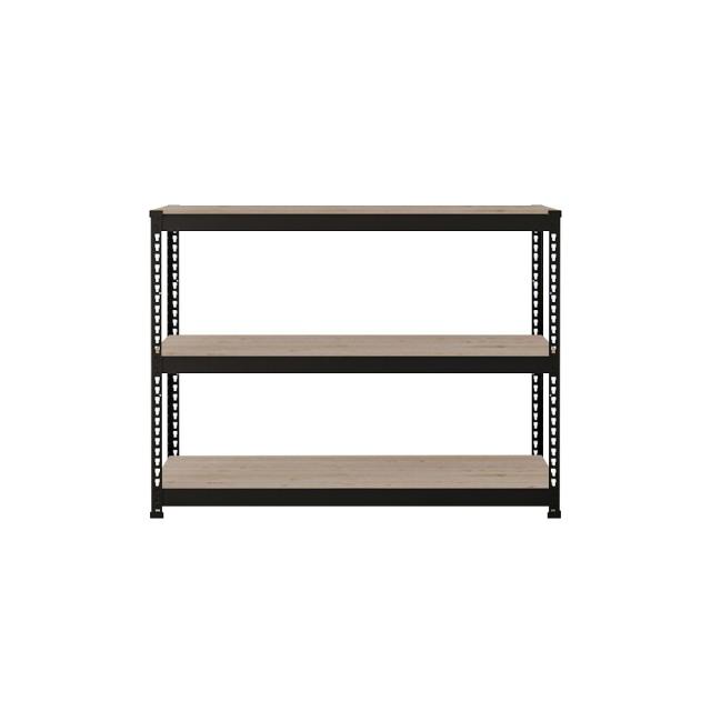 스피드랙 조립식 철제 앵글 선반 3단 1200 X 400 X 900 Mm 블랙
