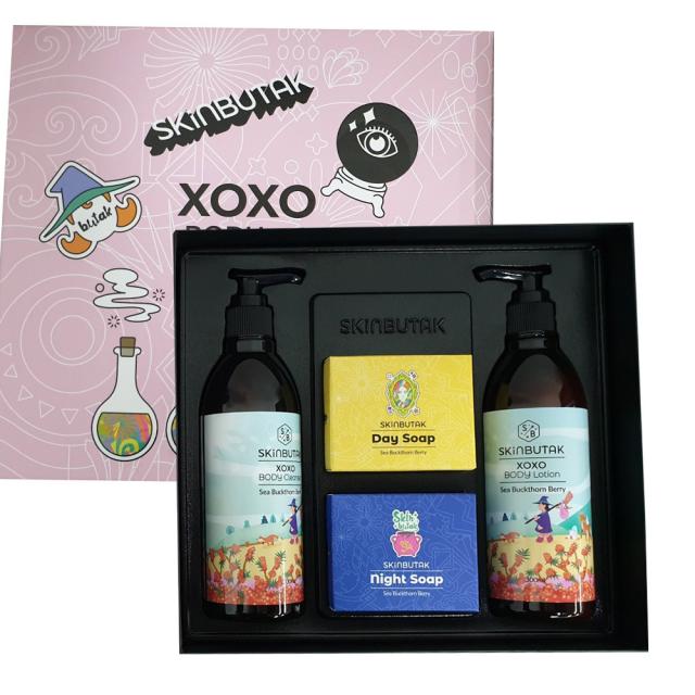 스킨부탁 XOXO 바디클렌저 300ml + 바디로션 300ml + 데이솝 100g + 나이트솝 100g, 1세트