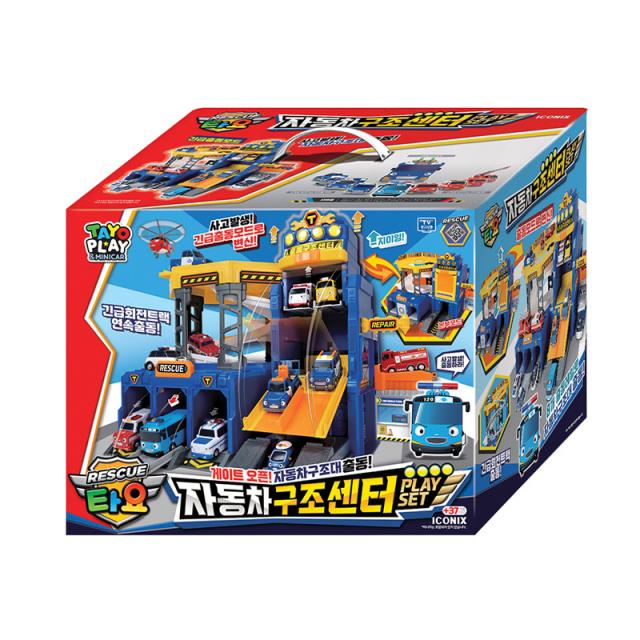 레스큐 타요 자동차 구조센터 플레이 세트, 혼합색상