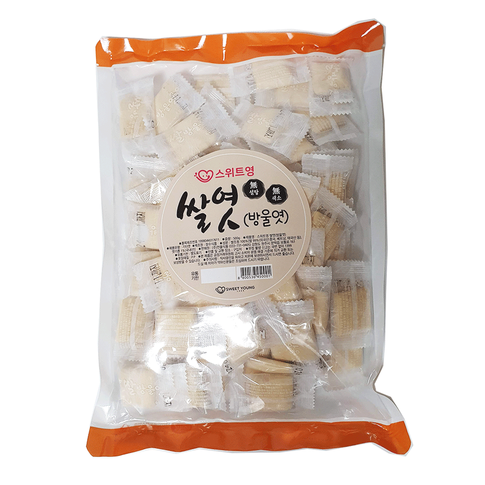 스위트영 무설탕 무색소 쌀방울엿, 500g, 1개