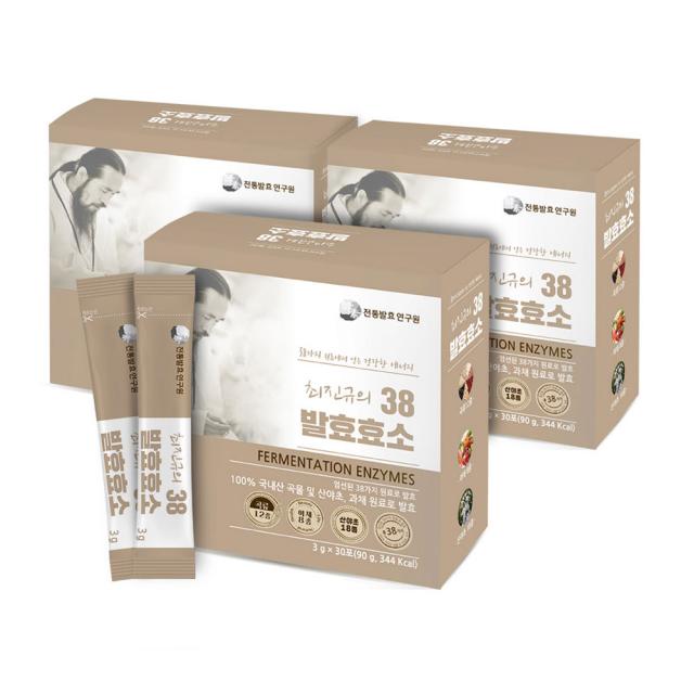 전통발효연구원 최진규의 38 발효효소 3g x 30p, 90개입