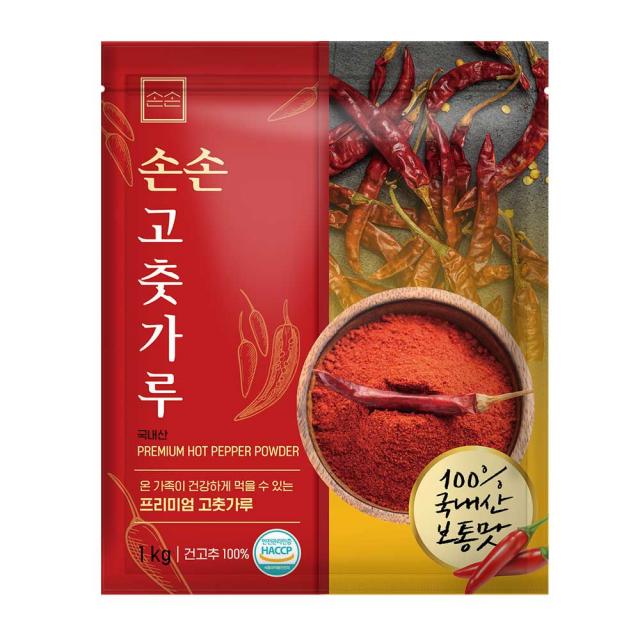 손손 고춧가루 국내산, 1kg, 1개