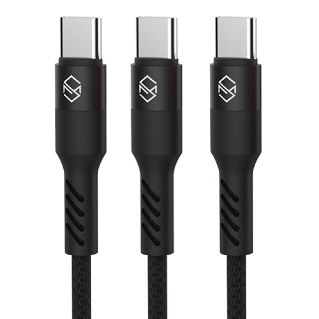 신지모루 로프 C타입 고속충전 케이블 3p 1m 블랙