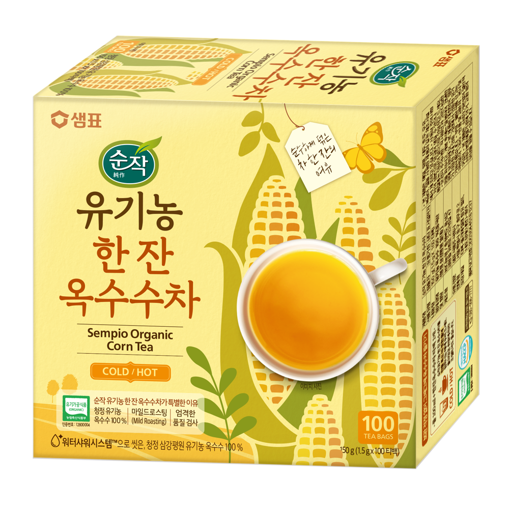 순작 유기농 한잔 옥수수차 100p, 150g, 1개