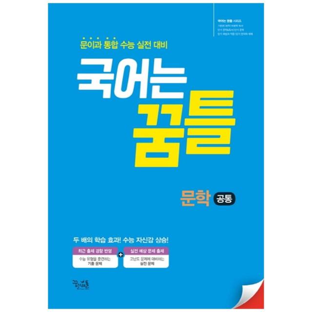 국어는 꿈틀 고등 문학 공통 문이과 통합 수능 실전 대비 꿈을담는틀