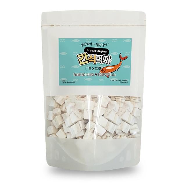 반려동물 간식먹자 북어트릿 대용량 동결건조간식 120g 1개 북어
