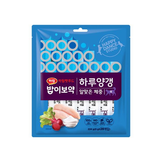 밥이보약 캣 하루양갱 간식 알맞은 체중 28p, 닭고기, 1개