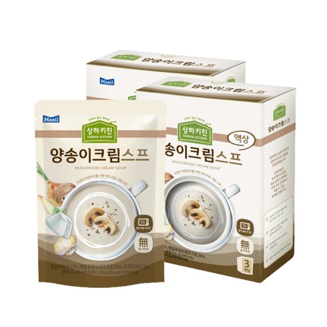 매일유업 상하키친 양송이크림스프 3p, 450g, 2개