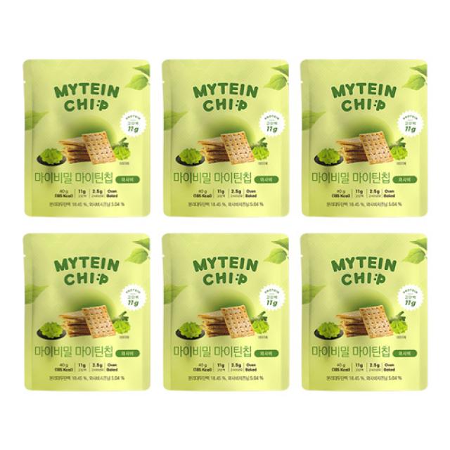 마이비밀 마이틴칩 와사비, 40g, 6개